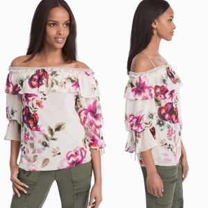 WHITE HOUSE BLACK MARKET off-the-shoulder blouse